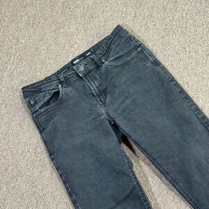 Barbell Apparel Slim Athletic Fit Jeans Mens 34x32 Faded Black Stretch Denim